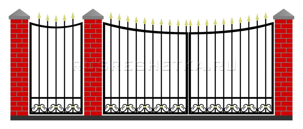 Забор и ворота 52