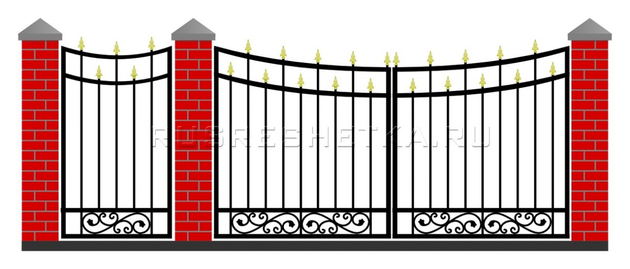 Забор и ворота 56